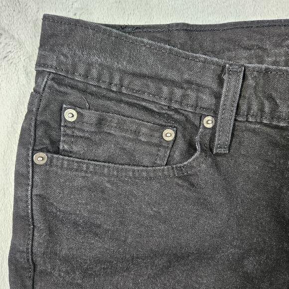 Levi's 511 Jeans Black Mens 36x30 Slim Straight Leg Denim Skater Measure 34x27.5 - Picture 3 of 13
